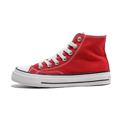 (W) Huanqiu High-Top Canvas 'Solid Red'