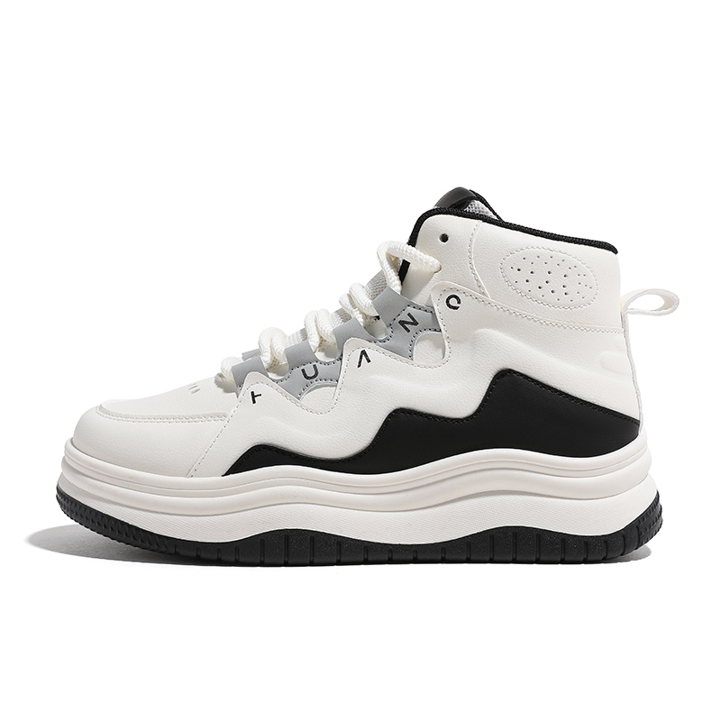 (Women) HUANQIU High-Top Sneakers - Stylish, Comfortable, Non-Slip Casual Shoes KMJH6073