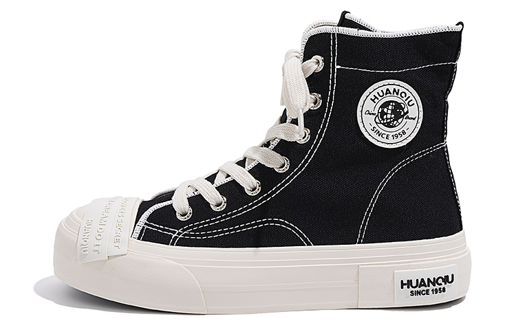 (W) Huanqiu High Top Canvas 'Black'