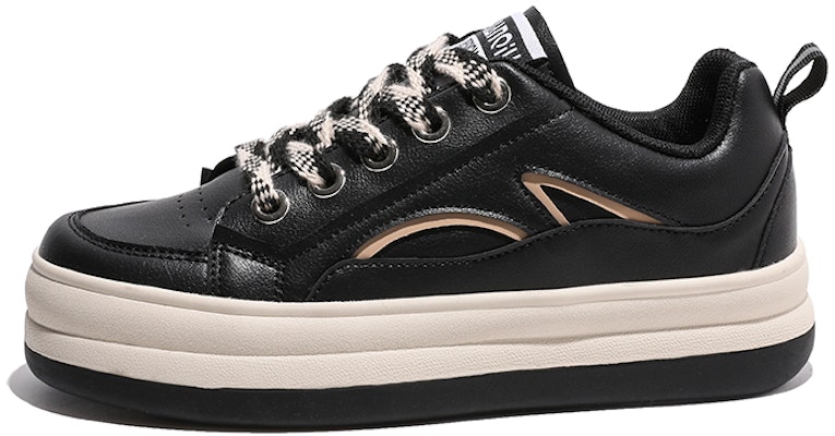 (Women) Huanqiu Leather Platform 'Fashion Sneaker' CH2015 3