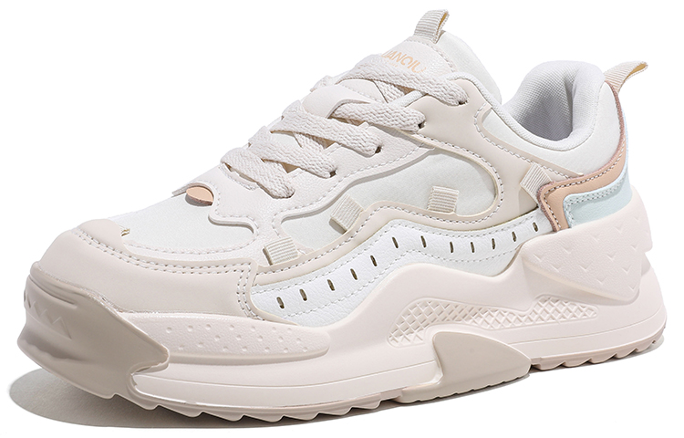 Order 環球 HUANQIU 防滑耐磨 低幫 板鞋 女款 米色