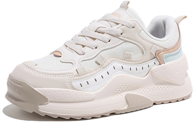 環球 HUANQIU 防滑耐磨 低幫 板鞋 女款 米色 Order 環球 HUANQIU 防滑耐磨 低幫 板鞋 女款 米色