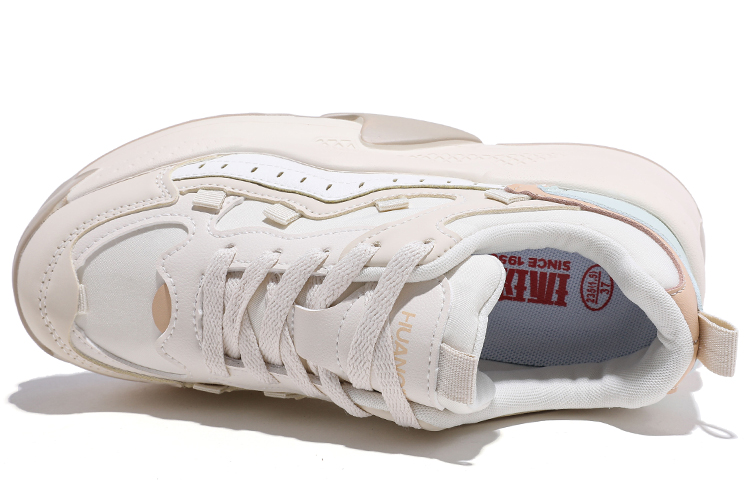 Lookbook 環球 HUANQIU 防滑耐磨 低幫 板鞋 女款 米色