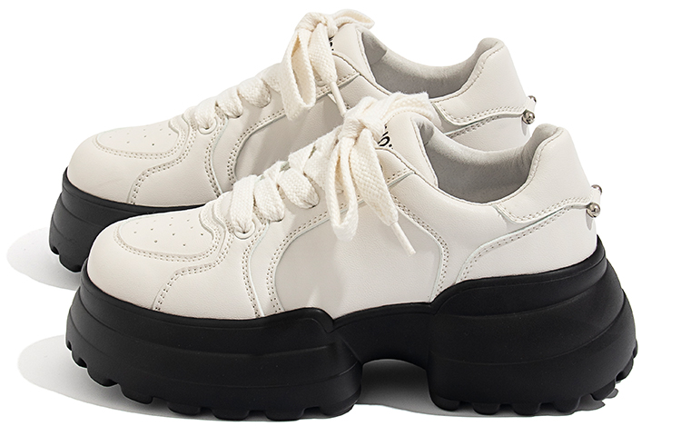 (W) Huanqiu Low-Top 'Beige Black Dad Shoe' 圖 2