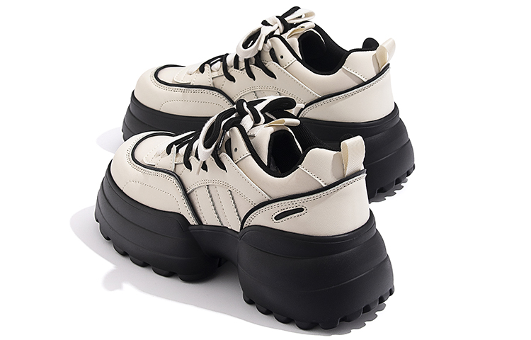 (W) Huanqiu Low-Top 'Beige Black Daddy Shoes' 圖 5