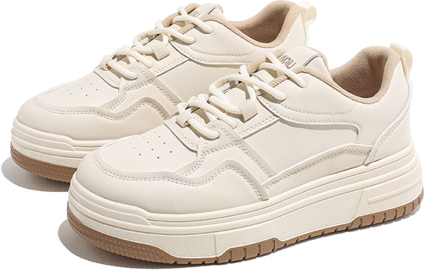 (W) 环球低帮休闲鞋“米色棕” HQ-QRCG12110 Cheap (W) 环球低帮休闲鞋“米色棕” HQ-QRCG12110