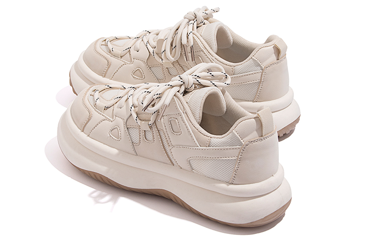 Lookbook 环球 HUANQIU 休閒氣質百搭 低幫 板鞋 女款 米色