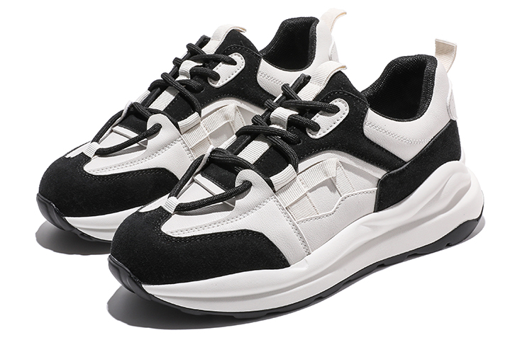 (W) Huanqiu Low-Top 'Black and White Colorblock' 圖 5