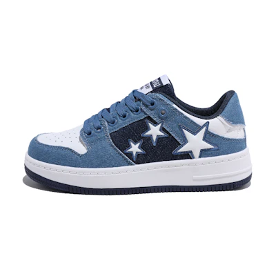 (W) Huanqiu Low-Top 'Casual Versatile White Blue'