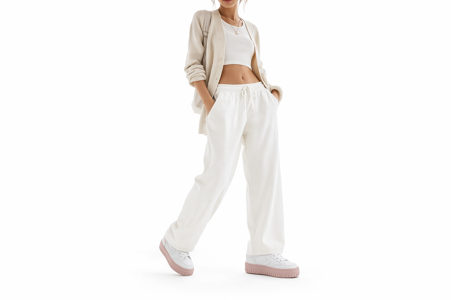 Order (W) Huanqiu Low-Top 'Putih Santai' H20785-1