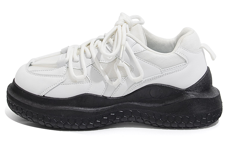 (W) Huanqiu Low-Top 'Patchwork Black White'