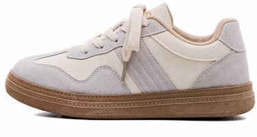 (Women) Huanqiu Low-Top Casual Beige Sneakers - Simple, Comfortable, Non-Slip. HC615M (Women) Huanqiu Low-Top Casual Beige Sneakers - Simple, Comfortable, Non-Slip. HC615M