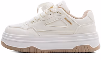 (Women) Huanqiu Low-Top Casual Skate Shoes Khaki Beige Stylish & Durable. HC625MKQ (Women) Huanqiu Low-Top Casual Skate Shoes Khaki Beige Stylish & Durable. HC625MKQ