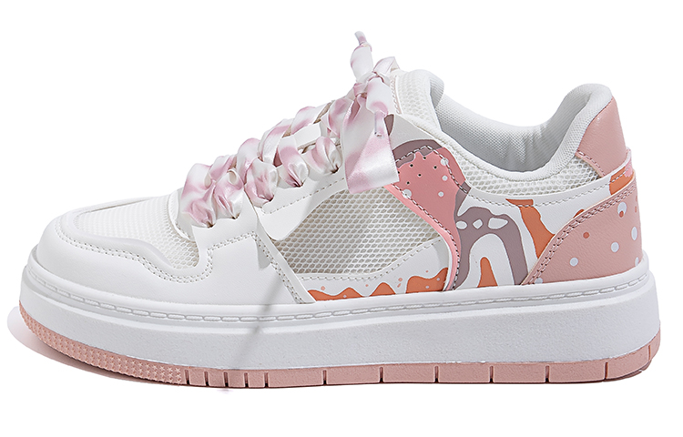 (W) Huanqiu Low-Top Skate Shoe 'White Pink'