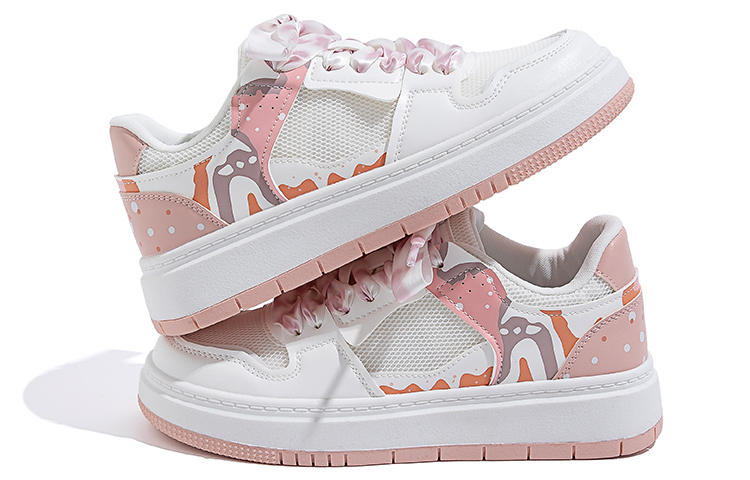 (W) Huanqiu Low-Top Skate Shoe 'White Pink' 圖 3