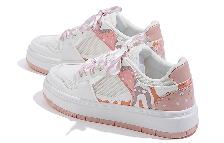 (W) Huanqiu Low-Top Skate Shoe 'White Pink' 圖 4