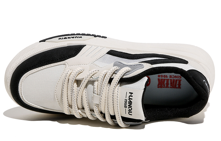 (W) Huanqiu Low-Top Skate Shoes 'Beige Black' 圖 3