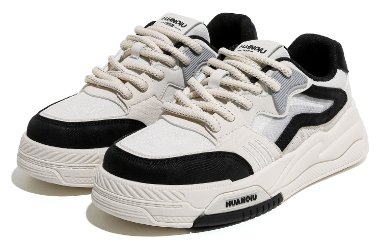 (W) Huanqiu Low-Top Skate Shoes 'Beige Black' 圖 4
