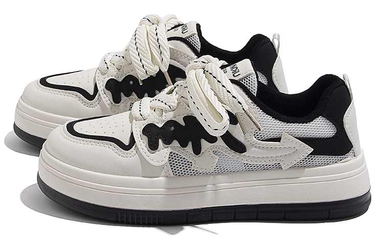 Order (W) 环球低帮滑板鞋 '米黑' ZHQ3086-1MB