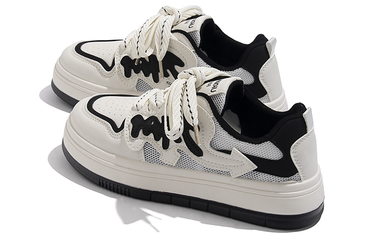 Shop (W) 环球低帮滑板鞋 '米黑' ZHQ3086-1MB