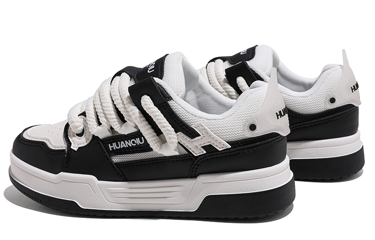 (W) Huanqiu Low-Top Skateboard 'Black and White' 圖 4
