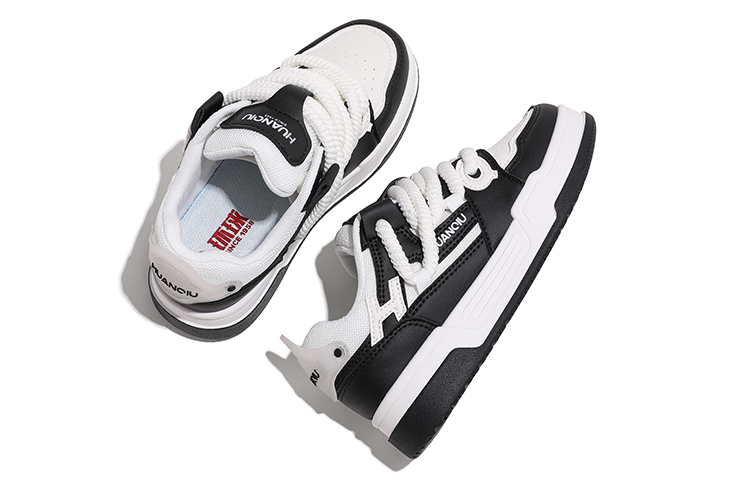 (W) Huanqiu Low-Top Skateboard 'Black and White' 圖 5