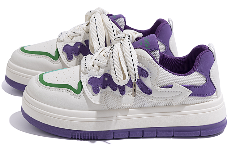 (W) Huanqiu Low-Top Sneaker 'Beige Purple' 圖 2