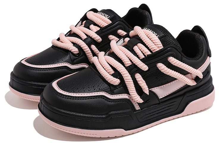Lookbook (Women) Huanqiu Low-Top Sneaker 'Black Pink' HQ-XFCG32221BP