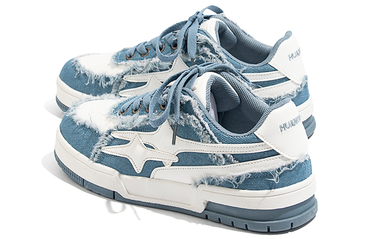 Shop (W) 環球デニムブルースニーカー (Huanqiu Denim Blue Sneaker) ZHQ6103NL