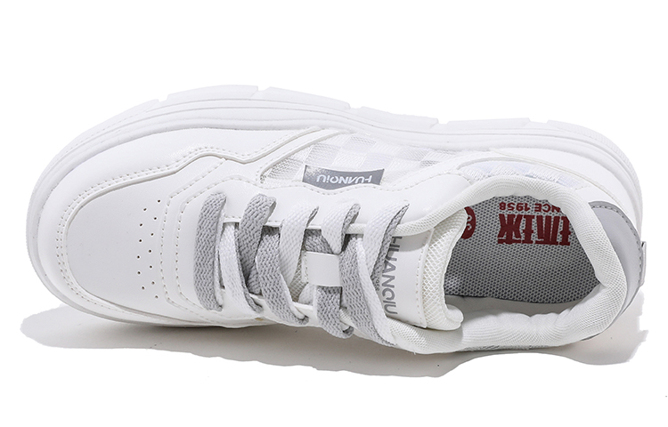 Lookbook (W) Kasut Huanqiu Low-Top 'Putih Kelabu' HQY-HH0371WH
