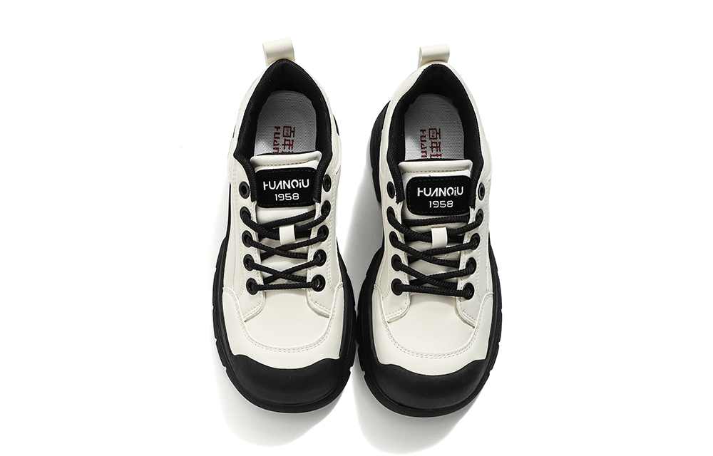 (W) Huanqiu Low-Top Sneakers 'Beige Black' 圖 2