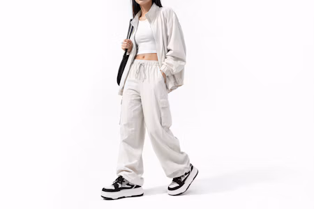 Order (W) Huanqiu Lage Sneakers ''Beige Zwart'' ZHQ5159-1MB