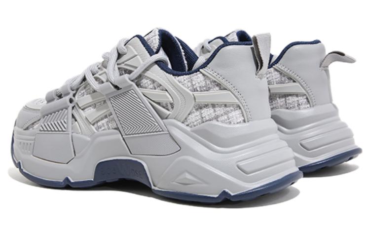 (W) Huanqiu Low-Top Thick Sole 'Grey Black Khaki Tweed' 圖 3