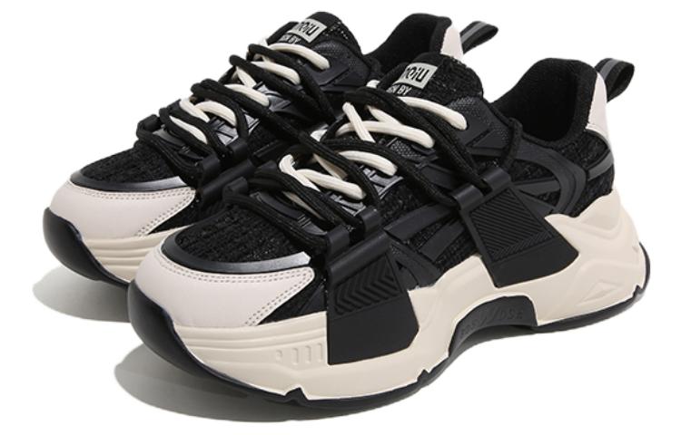 (W) Huanqiu Low-Top Thick Sole 'Grey Black Khaki Tweed' 圖 7