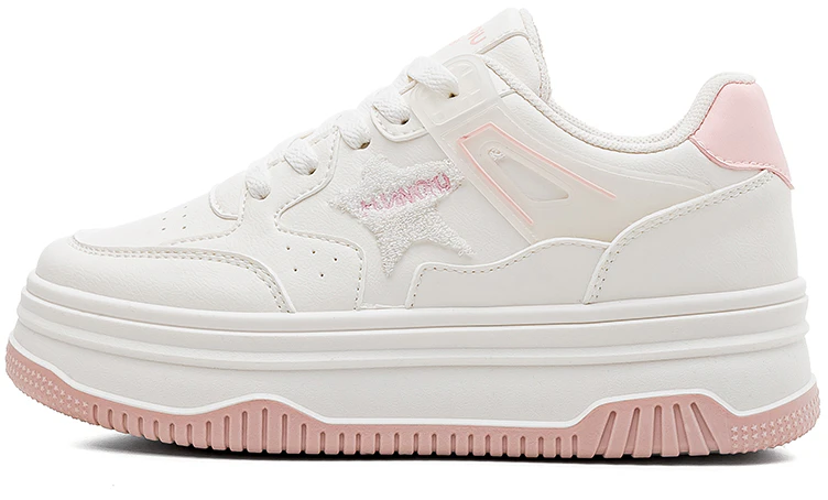 women-huanqiu-low-top-white-pink-casual-breathable-fashion-sneakers-hc-185-wp