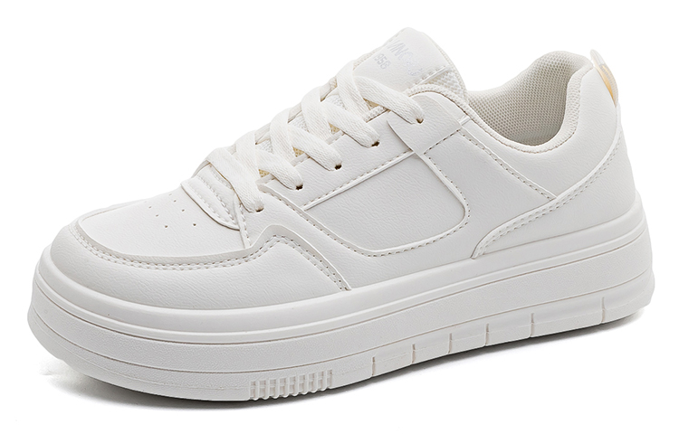 (Women) HUANQIU Low-Top White Sneakers - Breathable, Lightweight, Durable Style Global KYBDK-2360BAI Model