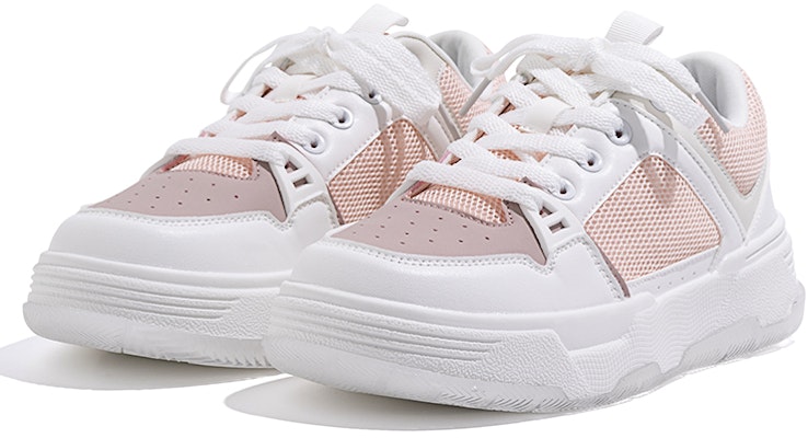 环球 HUANQIU 潮流舒適 低幫 板鞋 女款 粉白 Order 环球 HUANQIU 潮流舒適 低幫 板鞋 女款 粉白