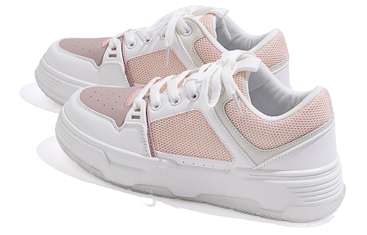 Shop 环球 HUANQIU 潮流舒適 低幫 板鞋 女款 粉白