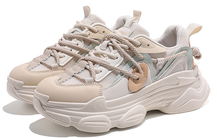 Lookbook (W) Huanqiu Low Top 'Beige Comfort' - Zapatillas Beige Cómodas Bajas HQ-HHCG21187M