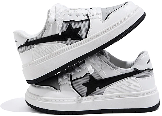 (W) Huanqiu Low Top 'Putih Kelabu' HH22166WWH Shop (W) Huanqiu Low Top 'Putih Kelabu' HH22166WWH