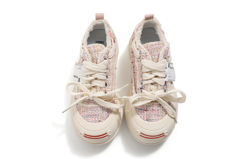 (W) Huanqiu Low Top Canvas 'Pink Tweed' 圖 2