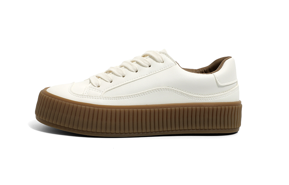 (Women) Huanqiu Low Top Platform 'Light Beige' LH22092