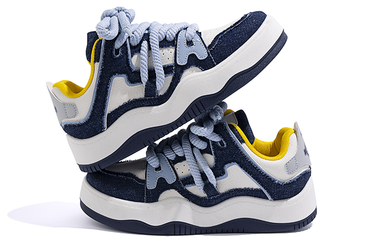 Shop (W) Huanqiu Sneaker Low Top 'Beige Blue' Pria Wanita ZHQ-XA062ML