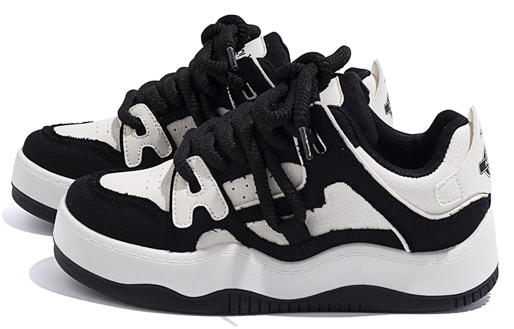 (W) Huanqiu Low Top Sneakers 'Beige-Black' 圖 2