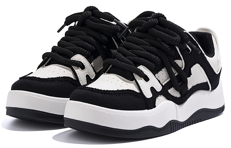 (W) Huanqiu Low Top Sneakers 'Beige-Black' 圖 3