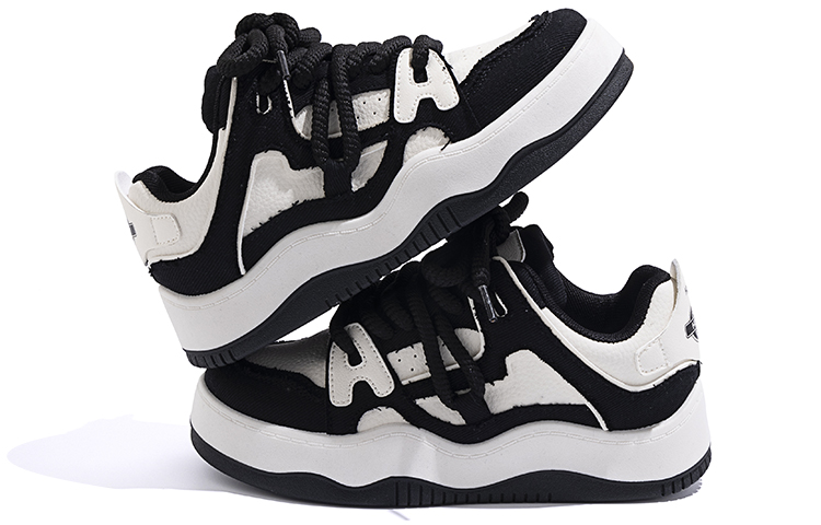 (W) Huanqiu Low Top Sneakers 'Beige-Black' 圖 4