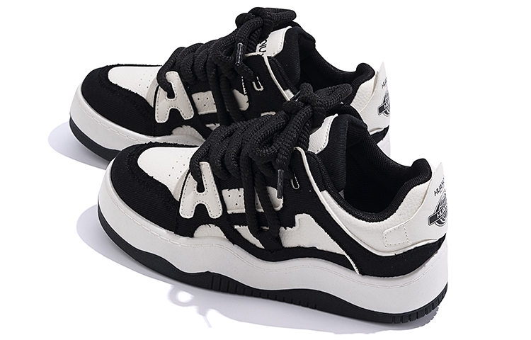(W) Huanqiu Low Top Sneakers 'Beige-Black' 圖 5