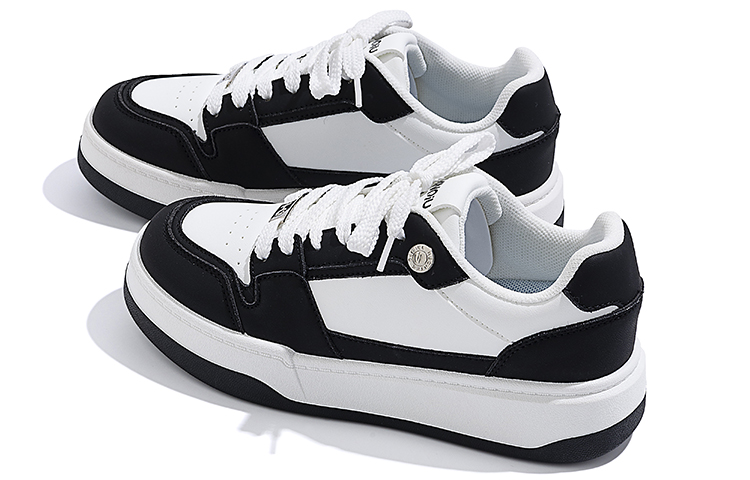 (W) Huanqiu Low Top Sneakers 'White Black' 圖 5