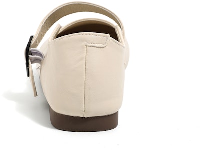 環球 HUANQIU 小香風 休閒時尚 百搭瑪麗珍 防滑耐磨 低筒 板鞋 女款 米色 Shop 環球 HUANQIU 小香風 休閒時尚 百搭瑪麗珍 防滑耐磨 低筒 板鞋 女款 米色