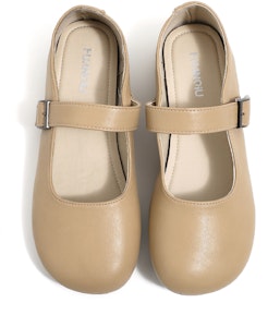 環球 HUANQIU 小香風 休閒時尚 百搭瑪麗珍 防滑耐磨 低筒 板鞋 女款 米色 Sizing 環球 HUANQIU 小香風 休閒時尚 百搭瑪麗珍 防滑耐磨 低筒 板鞋 女款 米色